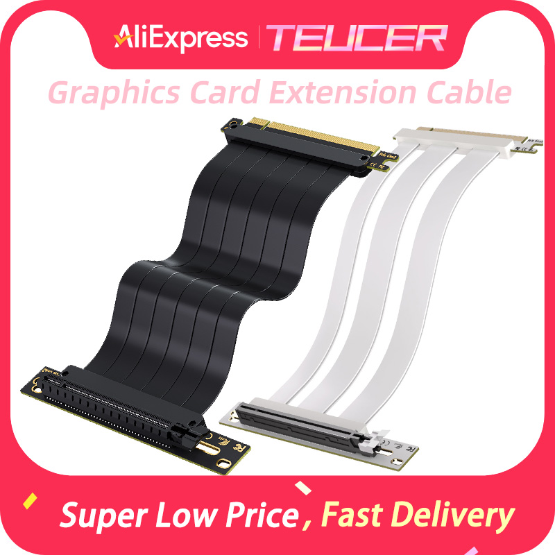 Vertical Gpu Bracket - TEUCER PCI-E5.0/4.0/3.0 x16 Удлинитель видеокарты Экранированный
