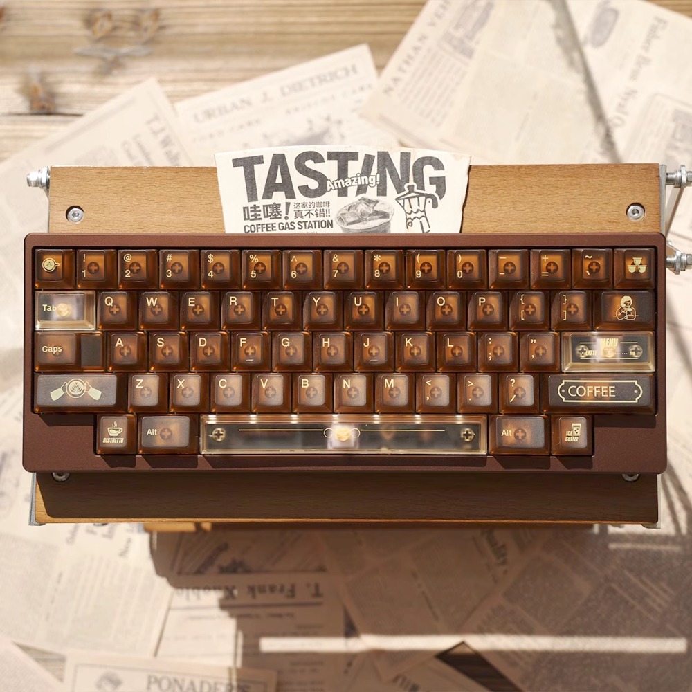 Gaming Accessories Shop - Набор кастомных кейкапов TapTempo Coffee Shop,