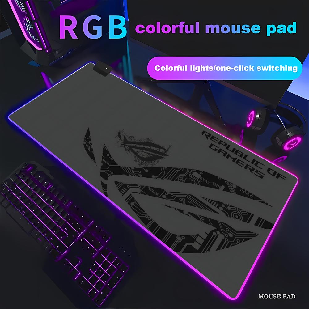 Gaming Accessories Pc Setup - Большой игровой коврик HYBXAXC с RGB-подсветкой