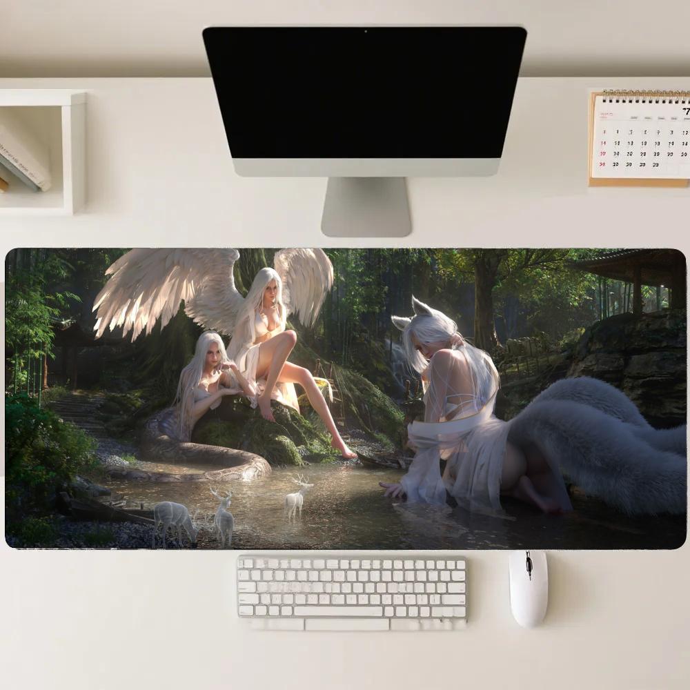 Игровой коврик Forest girl, уд – обзор и цена Gaming Accessories Pc Setup