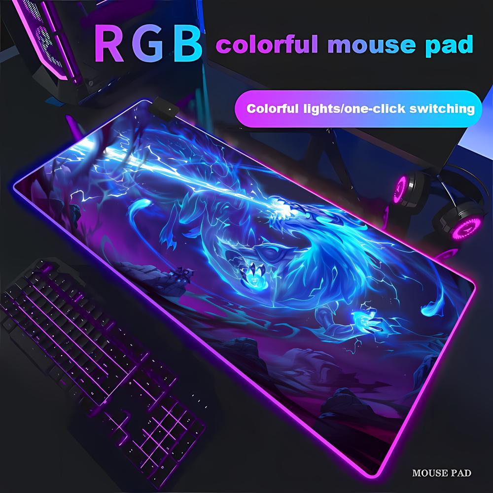 Коврик для мыши RGB LED Blue D – обзор и цена Gaming Accessories Pc Setup